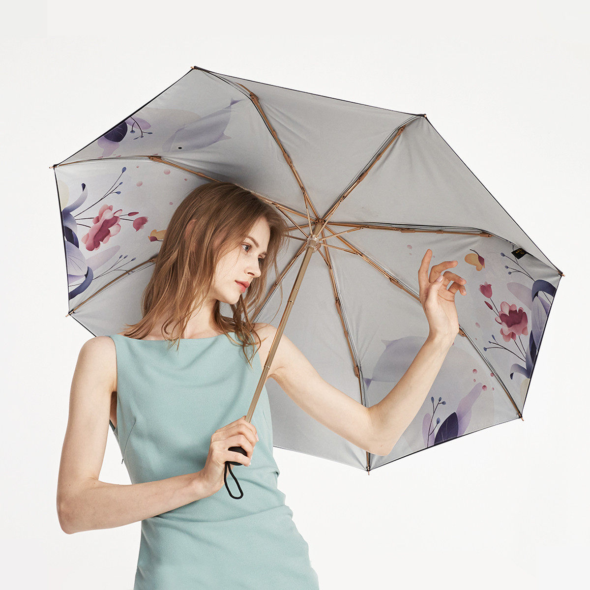 雨伞女晴雨两用ins风结实抗风手动太阳伞防晒防紫外线双层遮阳伞,淘宝优惠券,粉丝福利购,淘宝优惠卷
