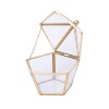 Simple transparent glass wedding ring jewelry box purification box