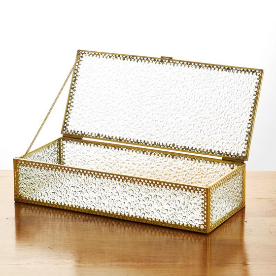Glass jewelry jewelry storage box degaussing gift box