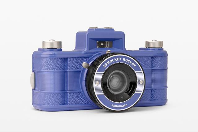 Wide-format toothed film camera LOMO135 panoramic view