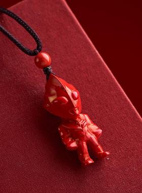 保真朱砂迪迦奥特曼吊坠