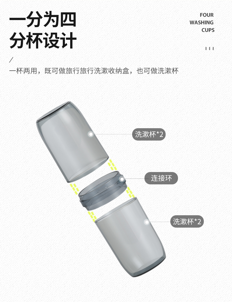 旅行洗护套装便携洗漱包男士旅游出差用品旅行神器洗漱杯收纳盒