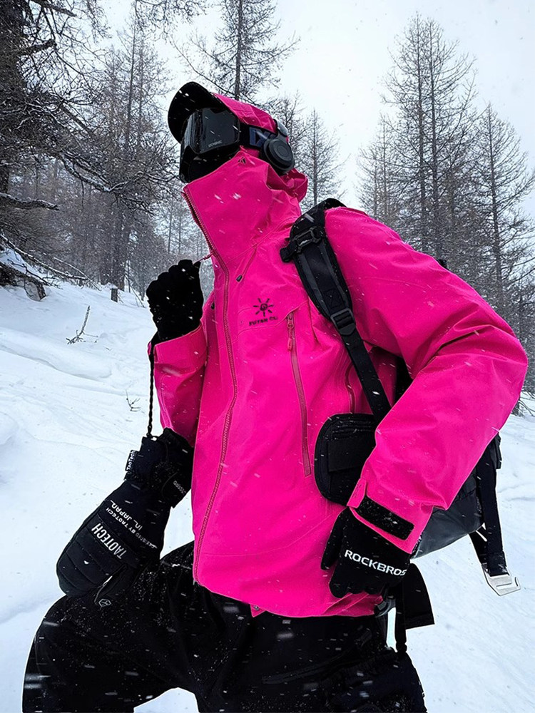 玫红色冲锋衣款外套女2026新款春秋户外三合一防风防水多巴胺穿搭,淘宝优惠券,粉丝福利购,淘宝优惠卷