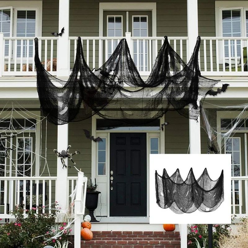 1x5M Creepy Cloth Scary Halloween Gauze Cloth Halloween Part - 图1