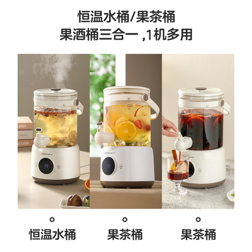 荣事达养生壶家用多功能大容量带水龙头电热烧水壶2.8升煮茶器桶 - 图1