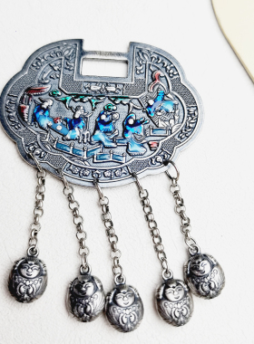 老银平安锁梦觉银纯银女生