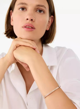 Kate spade镀金镶钻手镯Ring It Up女轻奢小众设计感气质耳环