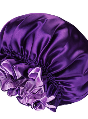 silk hair bonnet Satin Bonnets Cap Night Sleep Hat Hair Bon