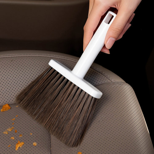 力卫扫把簸箕套装车载小扫帚软毛车用扫灰除尘键盘缝隙桌面清洁刷 - 图1