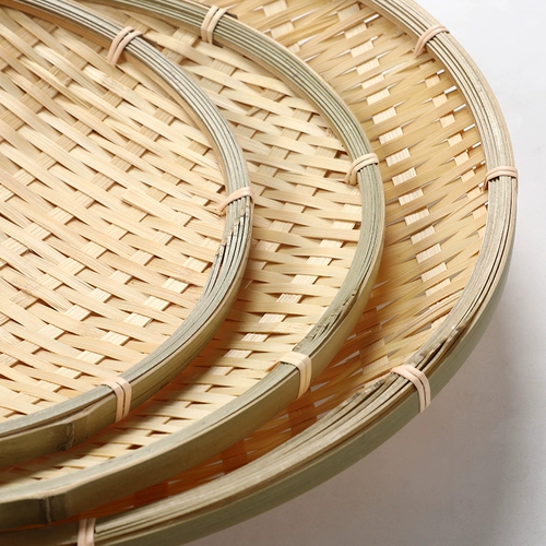 Плетение бамбука ручной работы с бамбуком, бамбуковое сито, гостиная, бытовая корзина для хранения, круглая бамбуковая корзина, бамбуковый крикет