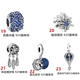 S925 sterling bạc chỉ Pandora vòng đeo tay làm đẹp nữ hạt màu xanh hạt cườm nóng khinh khí cầu mặt dây chuyền giấc mơ bắt chuỗi trang sức vòng đeo tay - Vòng đeo tay Clasp vòng tay bạc nam Vòng đeo tay Clasp