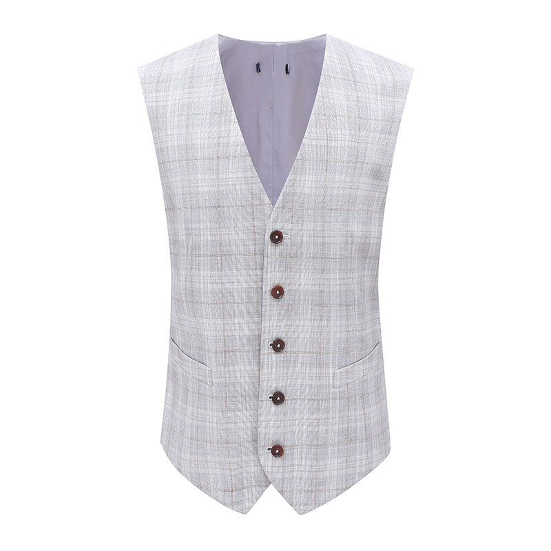 F4030鸟断码清仓男士时尚灰色格子商务绅士59.7％绵羊毛西装马甲,淘宝优惠券,粉丝福利购,淘宝优惠卷