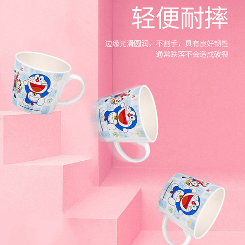五和儿童水杯夏季家用防摔卡通带盖婴儿饮水杯刷牙杯宝宝喝水杯子 - 图3
