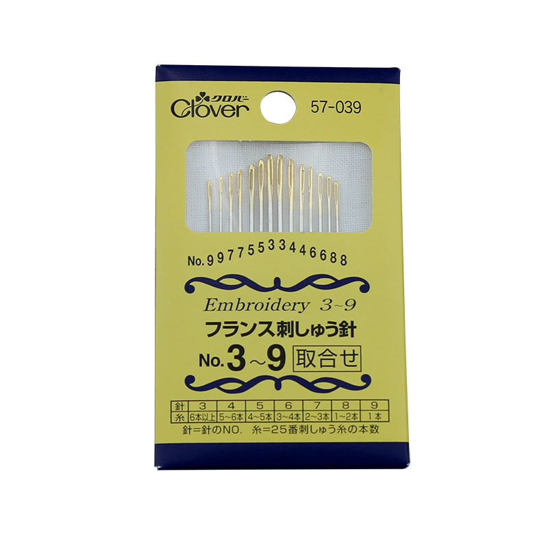 日本Clover可乐法式刺绣针组 欧式手工刺绣专用大眼手缝针57-039 - 图3