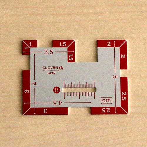 Япония импортированная кока-кола инструмент Clover Clover Правило шитью металлическое портное Glores 25-321