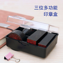 Versatile with Red Seal Clay Table 3 Digits Seal Case Transparent Lid Composition Printed And Forensic Box Containing Box Finance Release Box