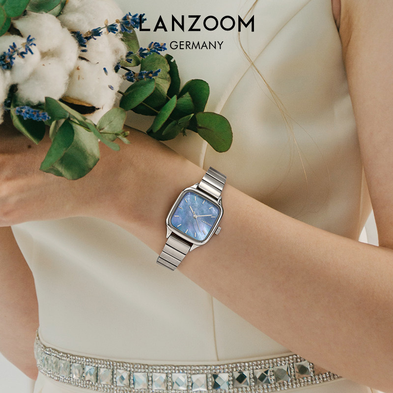 蓝族lanzoom女士女轻奢小众手表 LANZOOM国产腕表