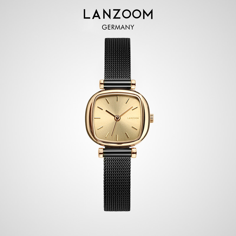 蓝族lanzoom小方糖女士女款手表 LANZOOM国产腕表