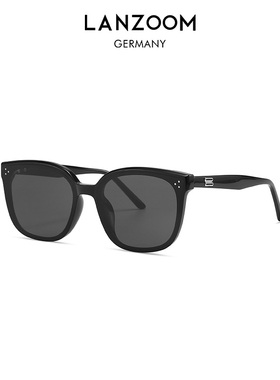 德国蓝族LANZOOM太阳镜女款高级感大脸显瘦防紫外线防晒遮阳墨镜