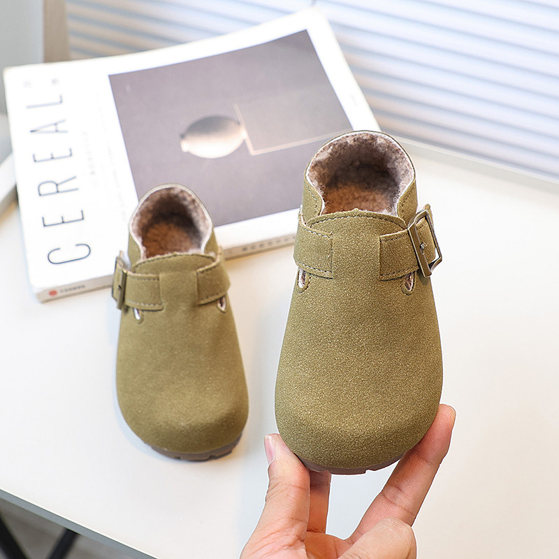儿童加绒保暖勃肯棉鞋2025冬季新款女童韩版休闲鞋男童百搭豆豆鞋,淘宝优惠券,粉丝福利购,淘宝优惠卷