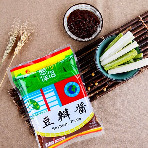 欣和葱伴侣豆瓣酱500g*5袋装大豆黄豆酱烤肉拌面下饭酱炖肉炖菜酱 - 图0