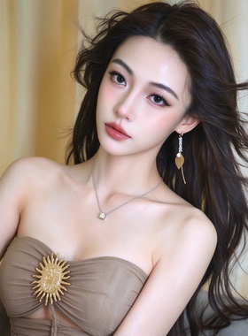 经典款一克拉四爪单钻项链女