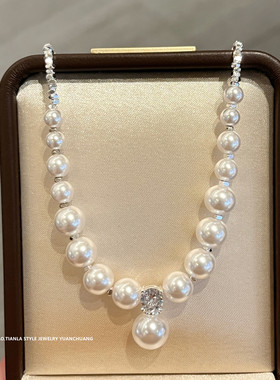 碎银子珍珠项链女轻奢小众