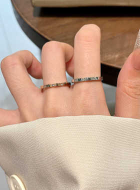 不掉色尾戒镀18K金个性