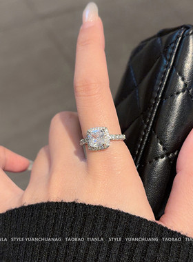 拿的出手的精致方糖戒指