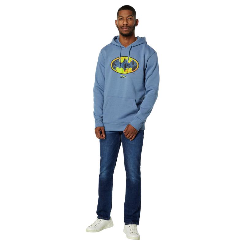 DC x Reebok Batman Hoodie锐步外套男式蝙蝠侠连帽衫运动卫衣