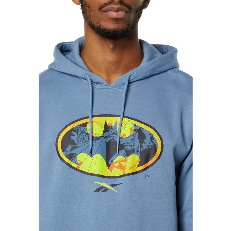 DC x Reebok Batman Hoodie锐步外套男式蝙蝠侠连帽衫运动卫衣