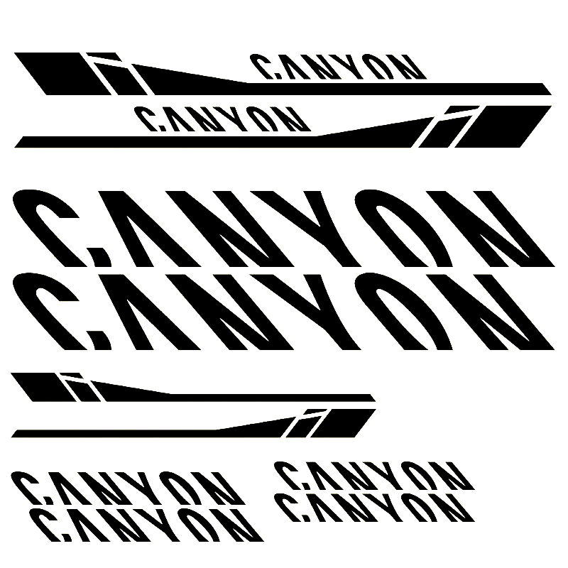 canyon公路车架贴纸单车贴纸山地车改色涂装定制反光防水蚕蛹前叉-图2