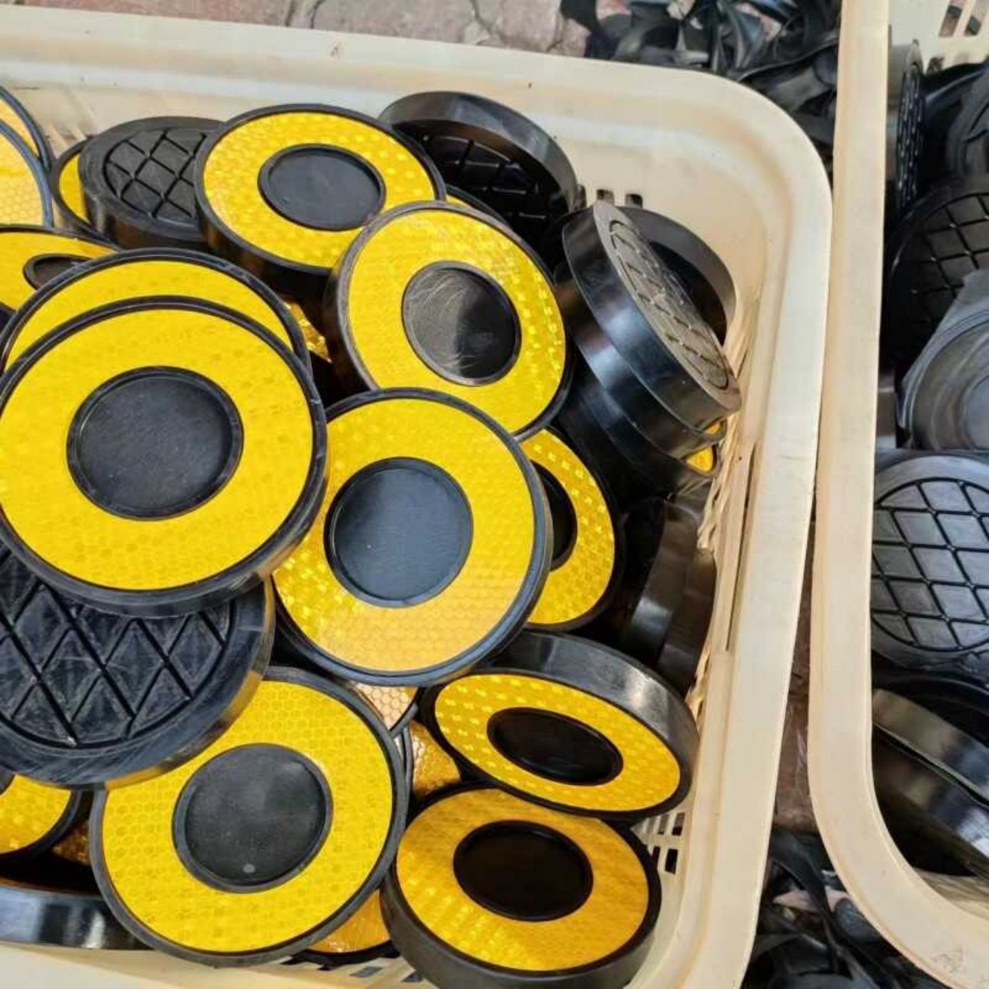 电厂施工脚手架橡胶保护套48钢管反光防撞套 底座防滑脚垫50*110,淘宝优惠券,粉丝福利购,淘宝优惠卷