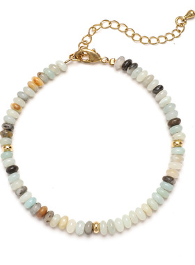 天然石手链女款彩色多宝叠戴串珠