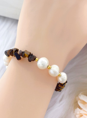 水晶珍珠手链女款新款时尚简约