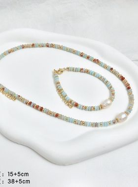 天然淡水珍珠项链女款锁骨链颈链