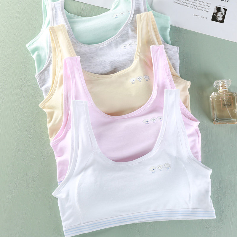 学生发育期少女背心大童10 12文胸 豪门身姿抹胸