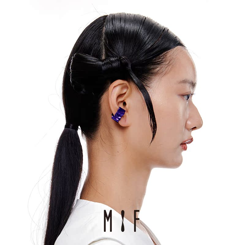 MIF异日罗绮系列褶皱丝绸戒指女2021年新款小众设计感直纹指环-图3