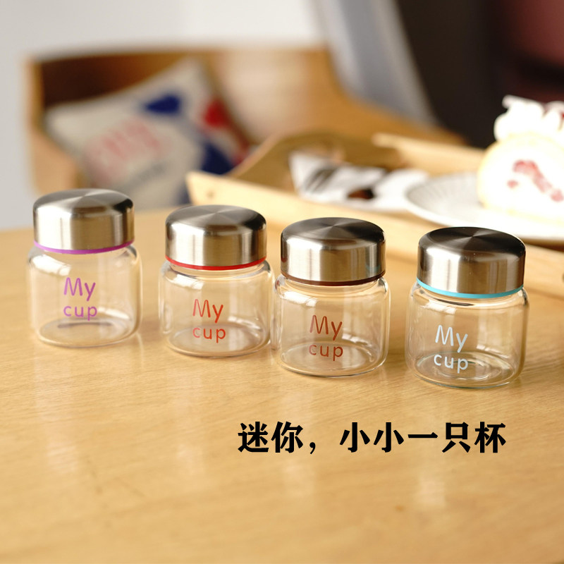 迷你水杯玻璃杯女小巧便携随手杯可爱小号耐热花茶清新网红包邮,淘宝优惠券,粉丝福利购,淘宝优惠卷