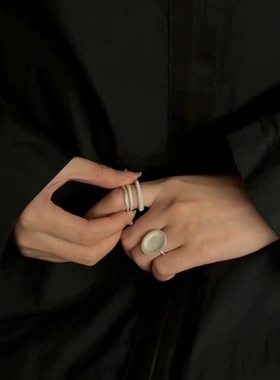 中古纯银日系简约戒指