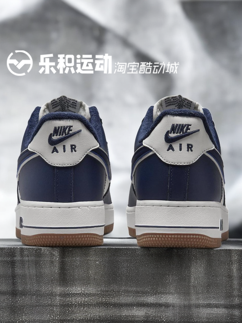 乐积运动 NIKE AIR FORCE 1 AF1 LOW 白蓝低帮休闲板鞋DQ7659-101 - 图3