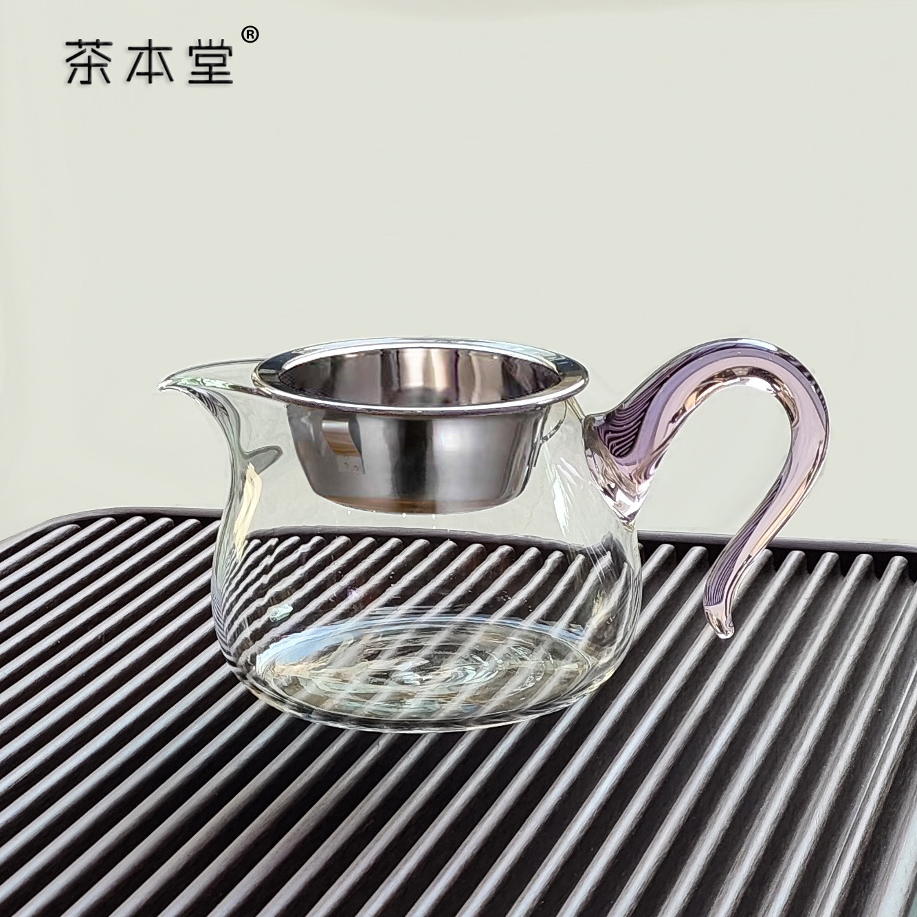 公道杯高硼硅耐热玻璃加厚加粗彩把分茶器均杯大容量茶漏一体公杯,淘宝优惠券,粉丝福利购,淘宝优惠卷