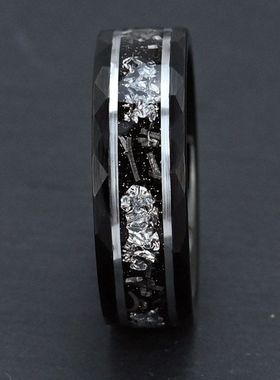 2025新款钨钢男戒Esty热卖宽电