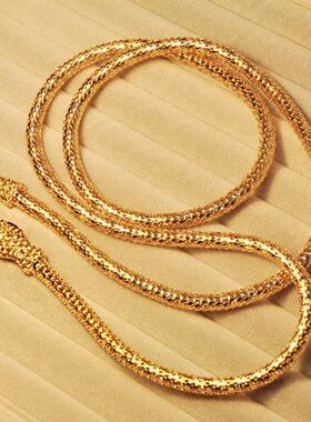 外贸项饰欧美蛇形腰链合金镶钻