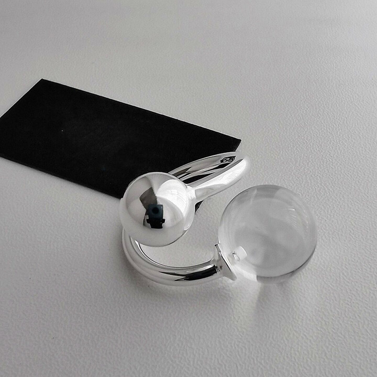 Women's simple niche design open ring