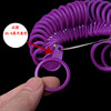 Hong Kong ring size 1 to 33 ring measuring rubber ring 1 set of inner diameter size measuring ring