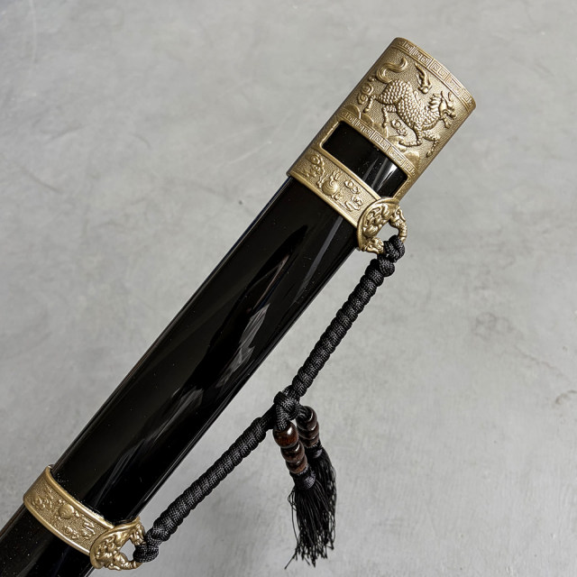 Tang Hengdao wooden sword with sheath Jinyiwei broadsword domineering straight sword Longquan sword ancient style prop Tang Dao toy Tang Dao