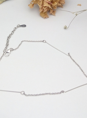 纯银diy纯银可调节延长链