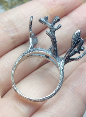 复古活口女款随形异形宝石戒指