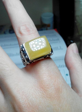 复古色方形上下开口戒指托霸气